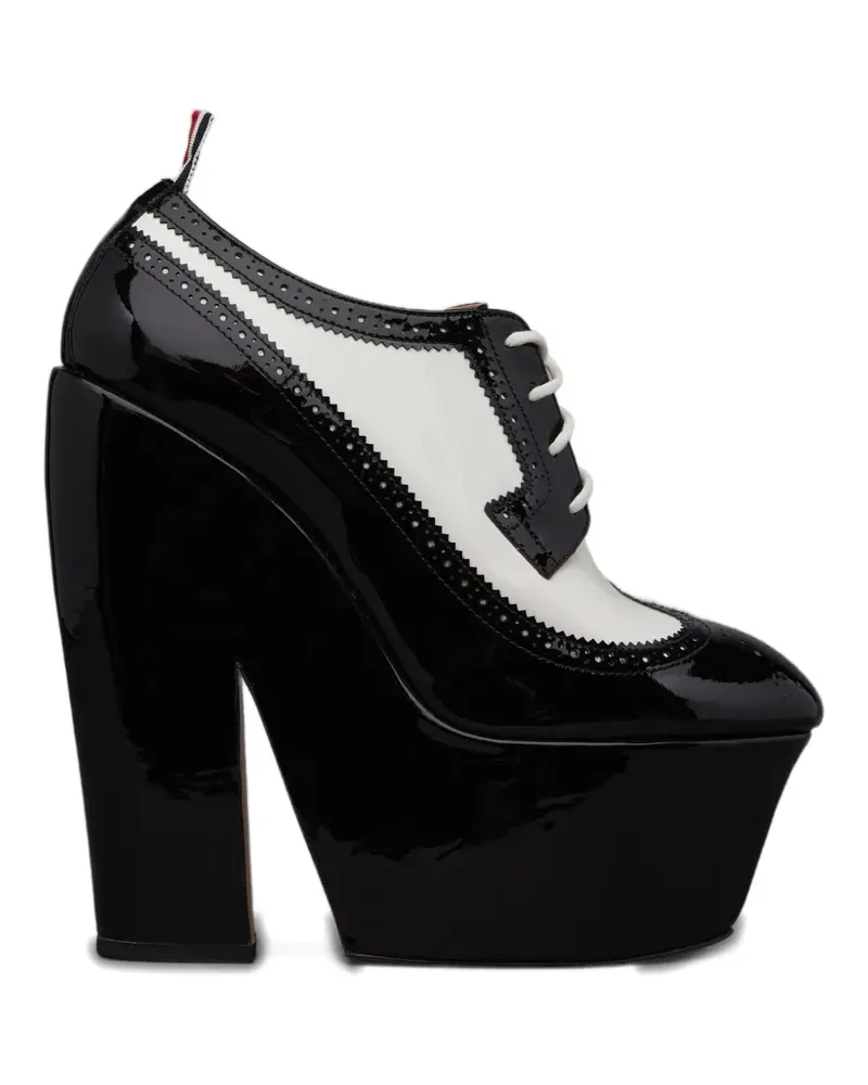 Thom Browne brogue platform heeled pumps - Schwarz Schwarz