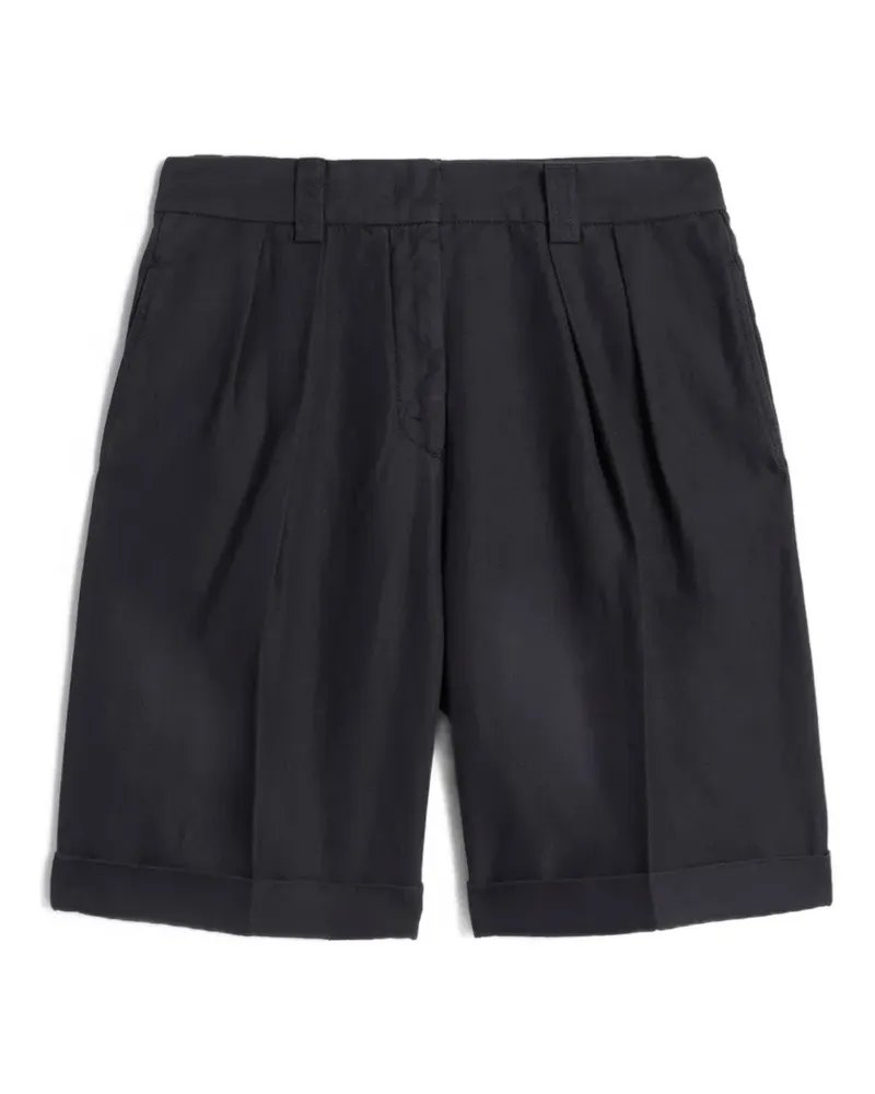 ASPESI pleated turn-up-hem shorts - Blau Blau