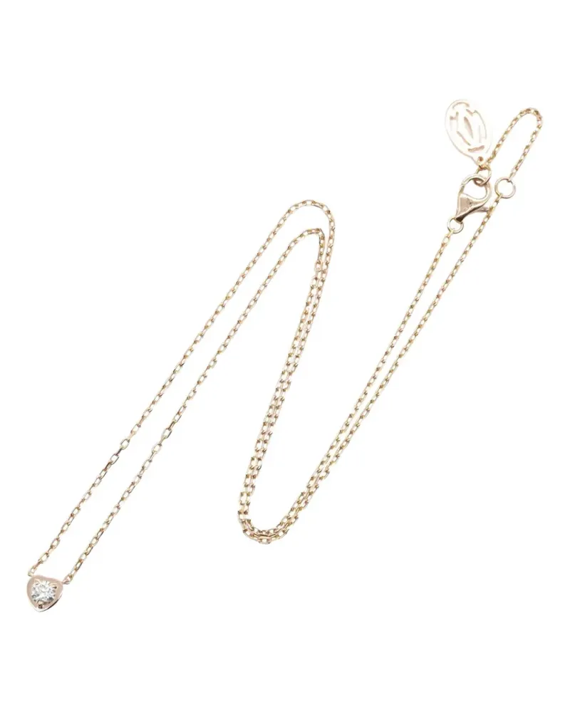 Cartier 2010s D'Amour heart diamond necklace - Rosa Rosa