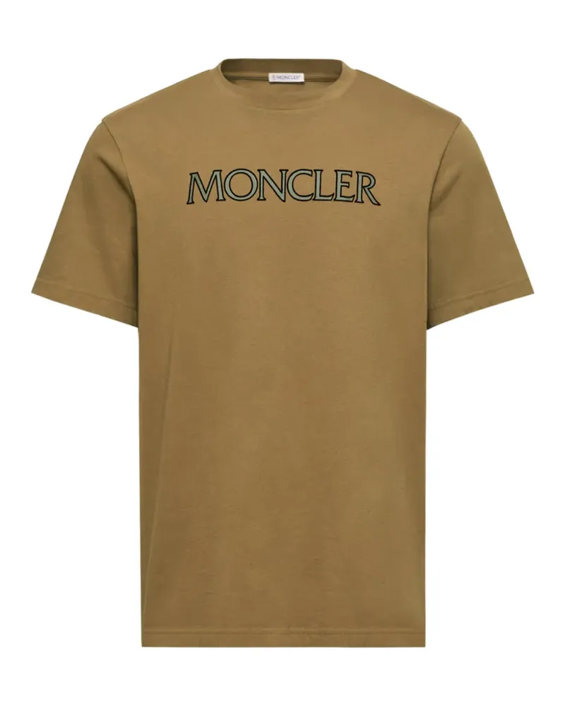 Moncler T-Shirt mit Logo - Grün Grün