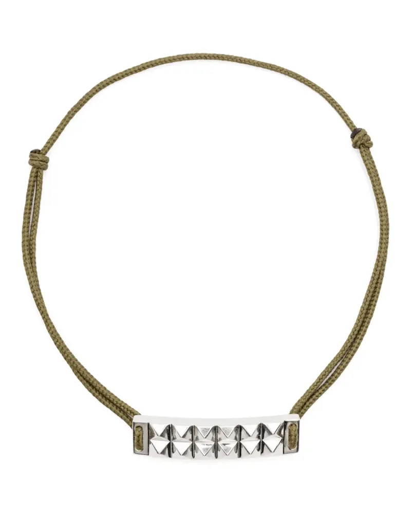 Le Gramme buff-top pyramid-guilloché bracelet - Silber Silber