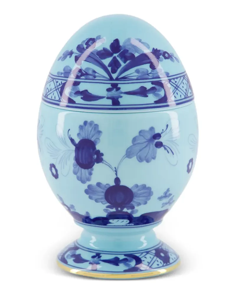 Ginori 1735 Oriente Italiano Eierbecher mit Blumenprint - Blau Blau