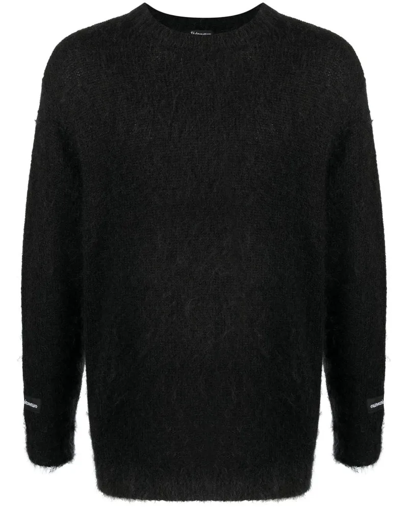 Undercover brushed mohair-wool sweater Schwarz