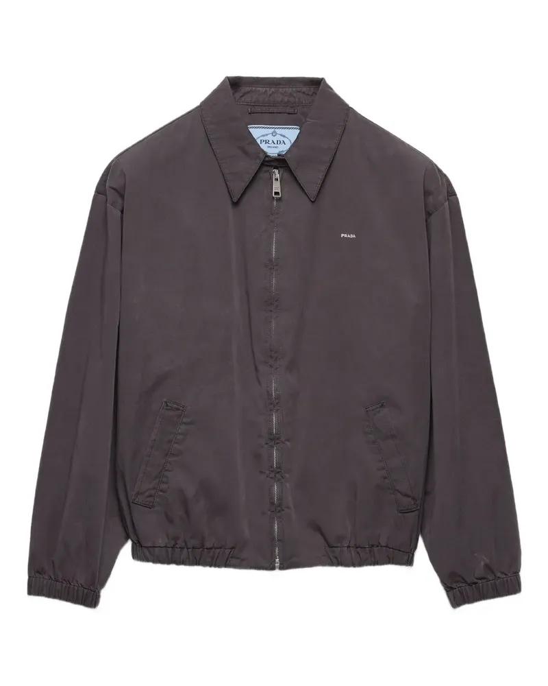 Prada Jacke mit eingefassten Taschen - Grau Grau