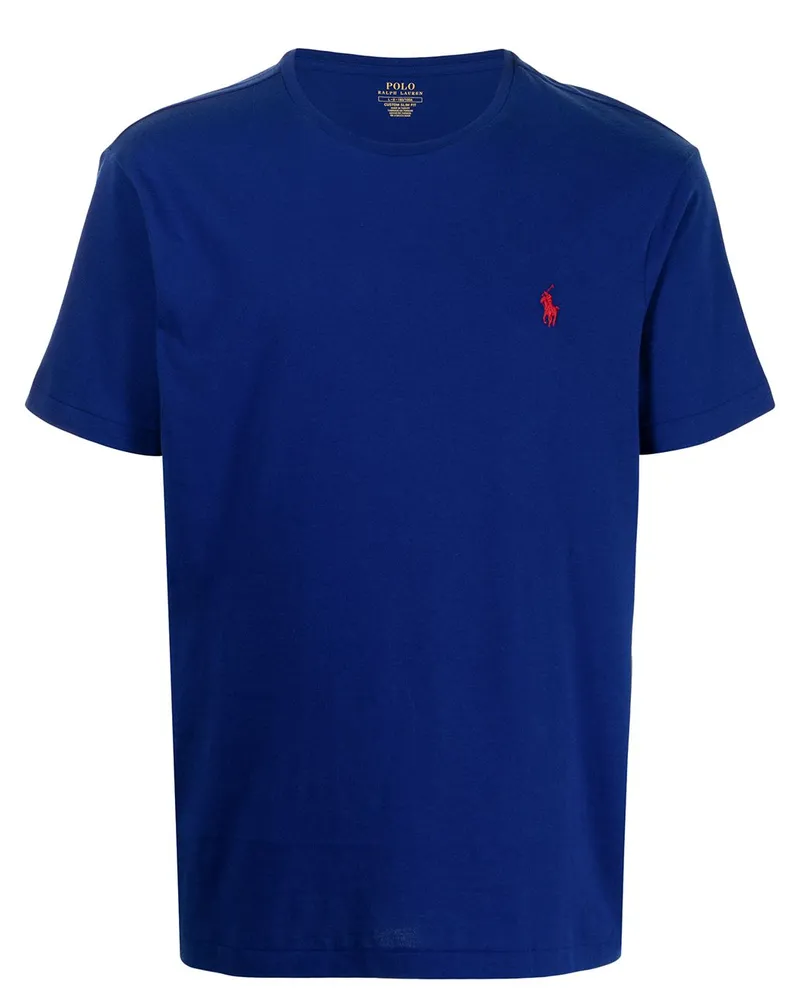 Ralph Lauren T-Shirt mit Logo-Stickerei - Blau Blau
