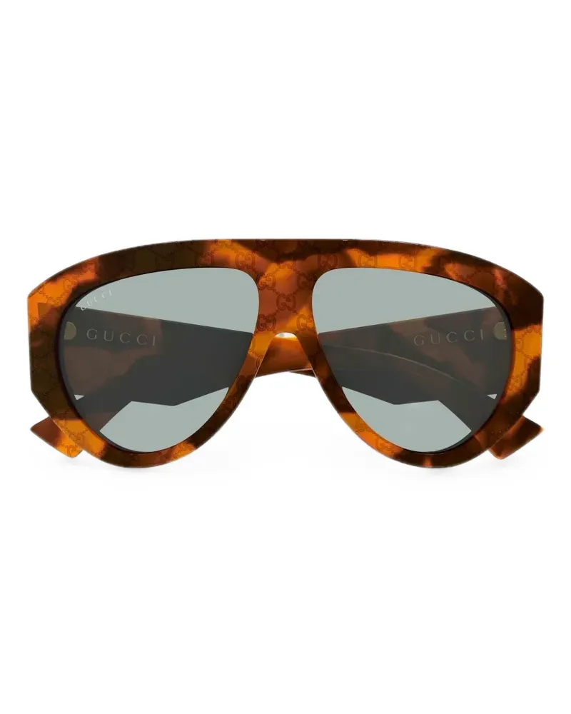 Gucci Getönte Pilotenbrille - Braun Braun