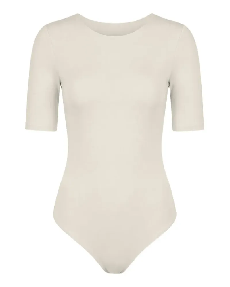Wolford Bahamas short-sleeved bodysuit - Nude Nude