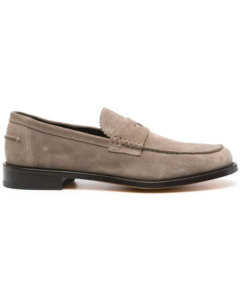 Doucal´s Loafer aus Wildleder Nude