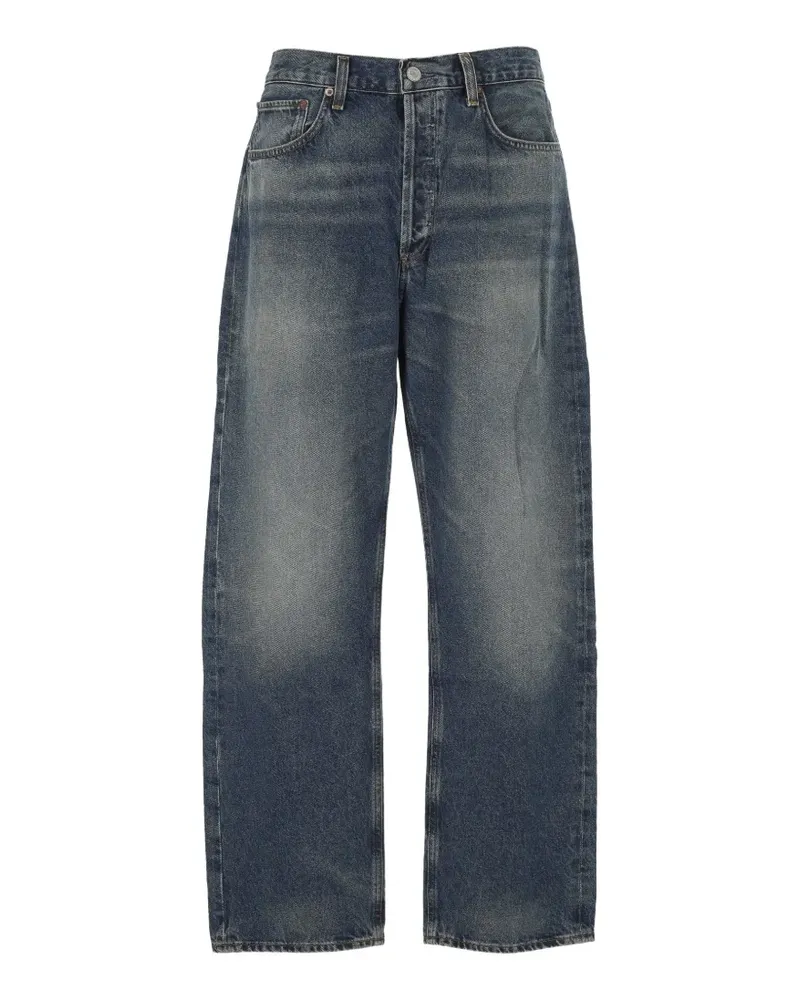 AGOLDE faded straight-leg jeans - Blau Blau
