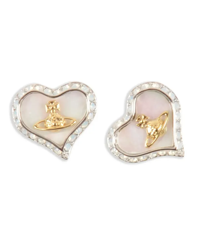 Vivienne Westwood Ohrringe mit Herzform - Silber Silber
