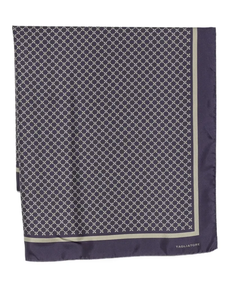 Tagliatore Schal mit geometrischem Print - Violett Violett