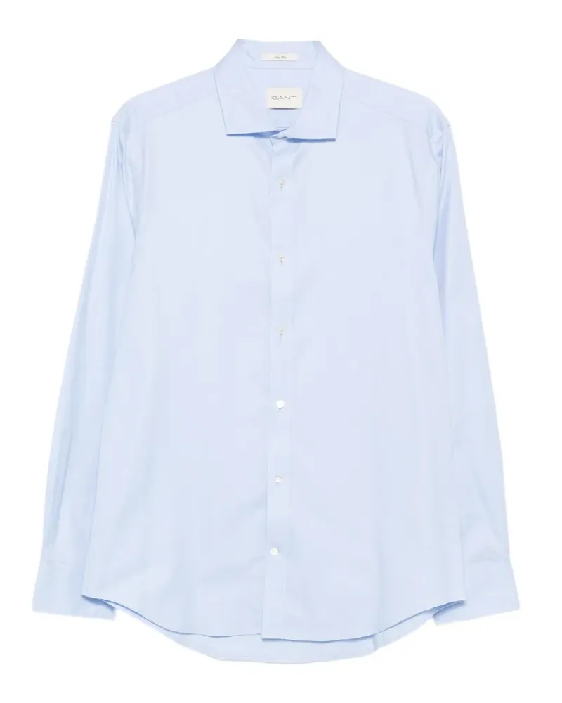 Gant Schmales Twill-Hemd - Blau Blau