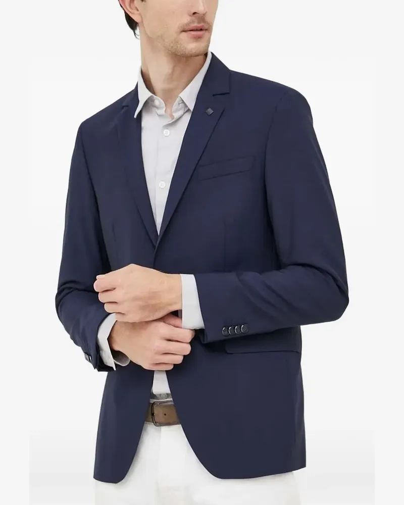 Karl Lagerfeld notch-lapel tailored blazer - Blau Blau