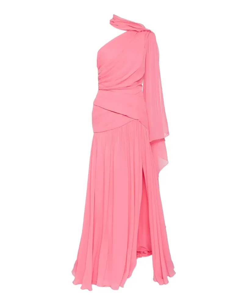 Elie Saab Drapierte One-Shoulder-Robe - Rosa Rosa