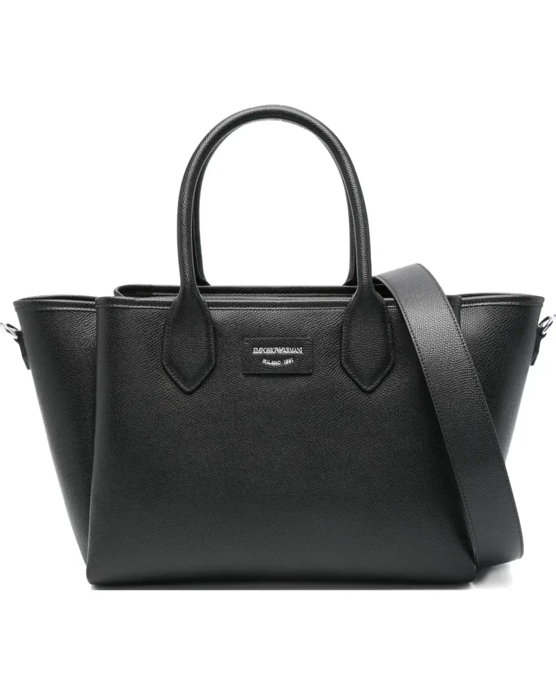 Emporio Armani Handtasche aus Leder - Schwarz Schwarz
