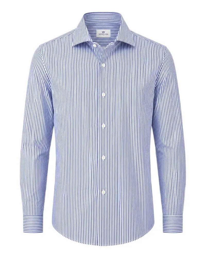 SONRISA vertical-stripe long-sleeve shirt - Weiß Weiß