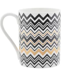 Missoni Home Porzellantasse mit Zickzackmuster 7,5cm Gold