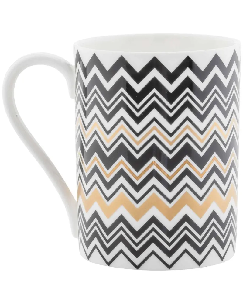 Missoni Home Porzellantasse mit Zickzackmuster 7,5cm - Gold Gold