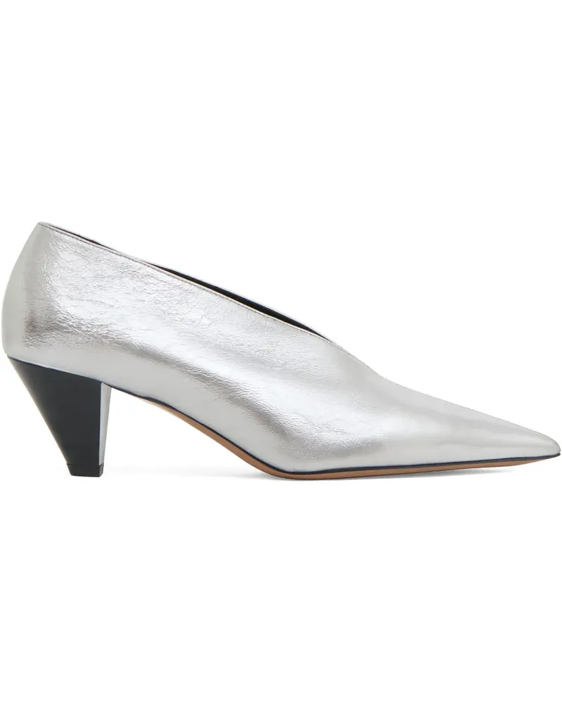 Mansur Gavriel Kiki Pumps mit spitzer Kappe - Silber Silber