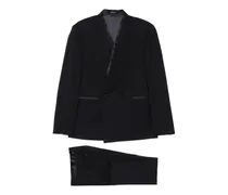 double-breasted suit - Blau