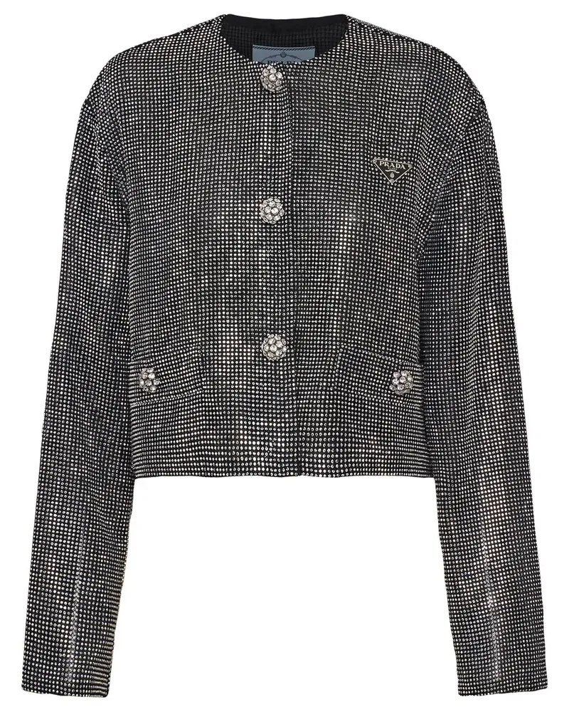 Prada Jacke mit Strass - Schwarz Schwarz