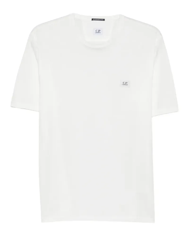 C.P. Company logo-patch jersey T-shirt - Weiß Weiß