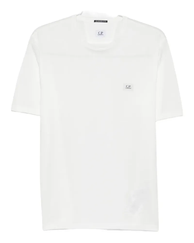 C.P. Company logo-patch jersey T-shirt - Weiß Weiß