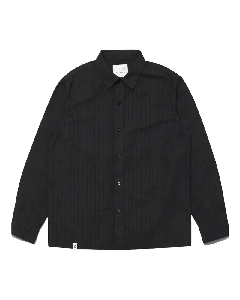 Edwin Jeans Sebastian stripe-pattern shirt - Schwarz Schwarz