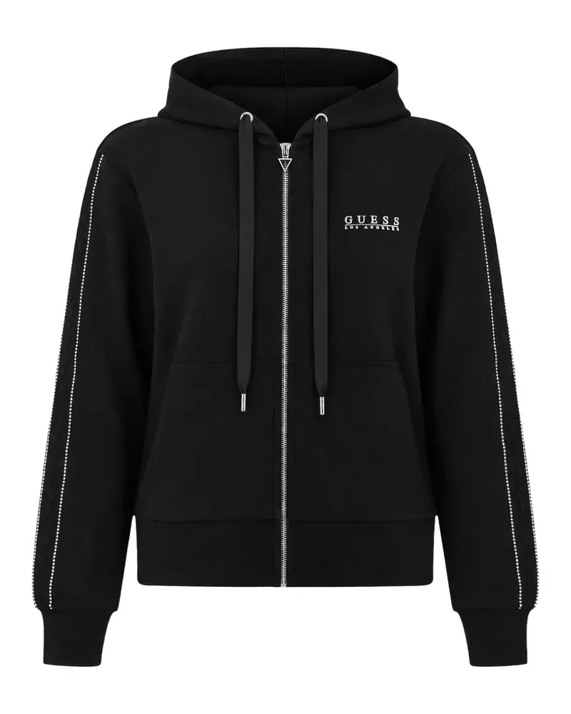 Guess Kapuzenjacke mit Strass - Schwarz Schwarz