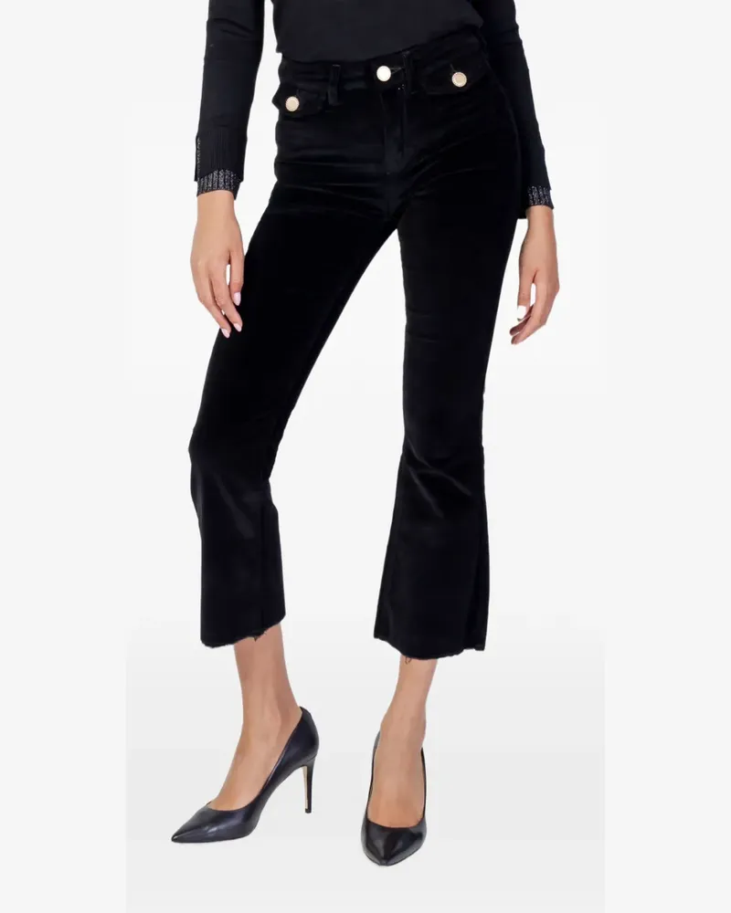 Gaudi velvet flared trousers - Schwarz Schwarz