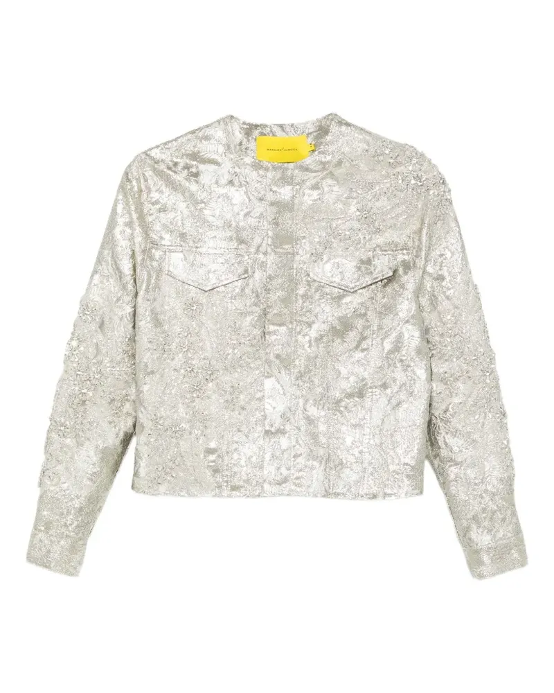 Marques ' Almeida Jacke aus Brokat mit Kristallen - Gold Gold