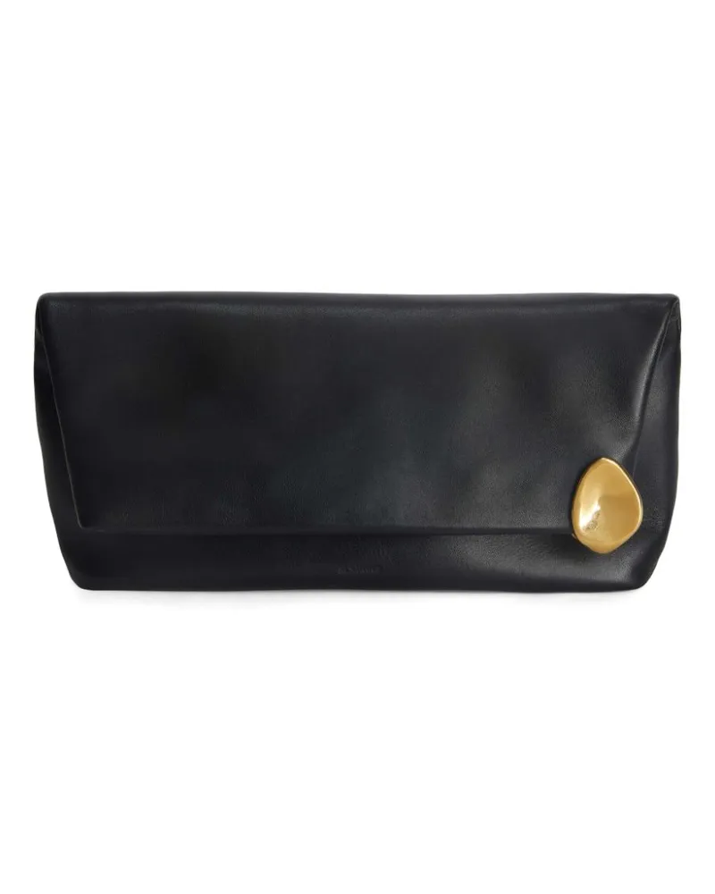 Jil Sander Jewel Clutch - Schwarz Schwarz