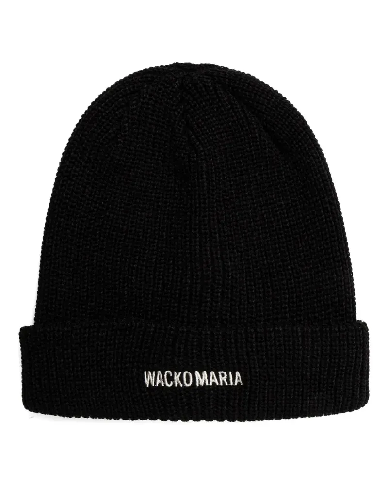 Wacko Maria Beanie mit Logo-Stickerei - Schwarz Schwarz