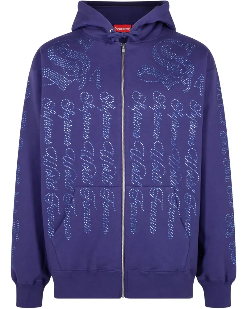 Supreme Being SS 22 Washed Navy Kapuzenjacke - Blau Blau