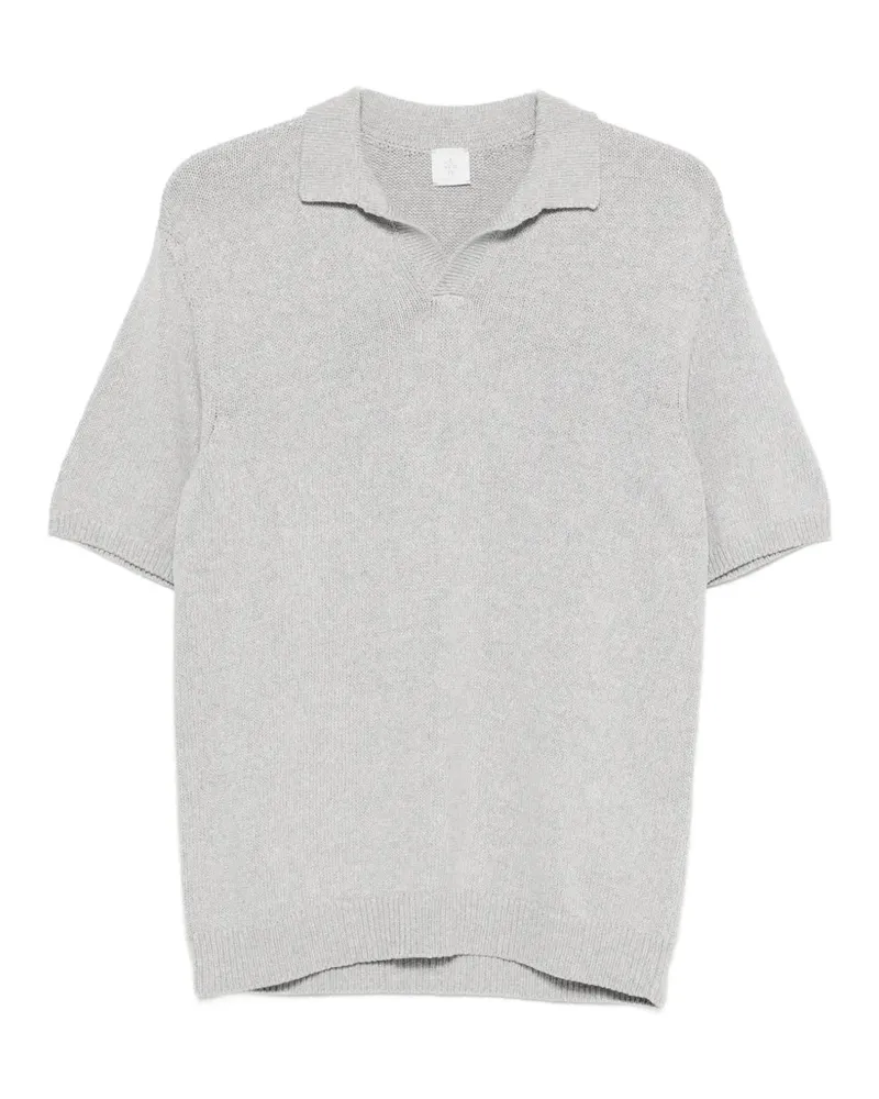 Eleventy Gestricktes T-Shirt - Grau Grau