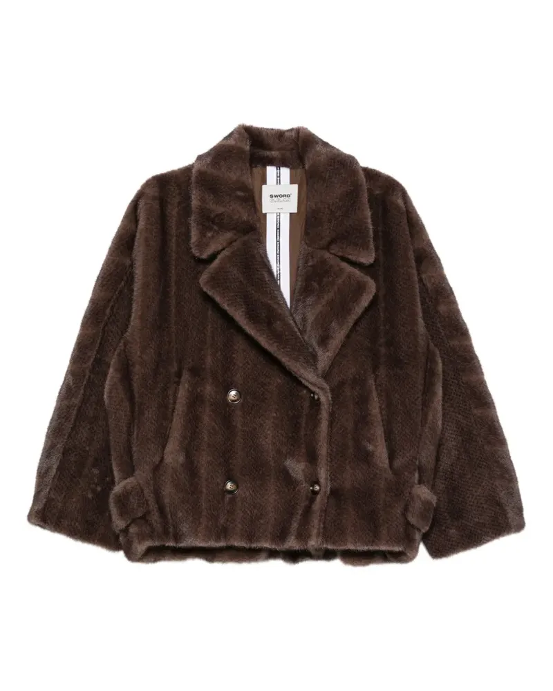 s.w.o.r.d 6.6.44 Doppelreihige Jacke - Braun Braun