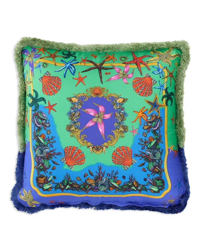 Versace starfish-print cushion - Grün Grün