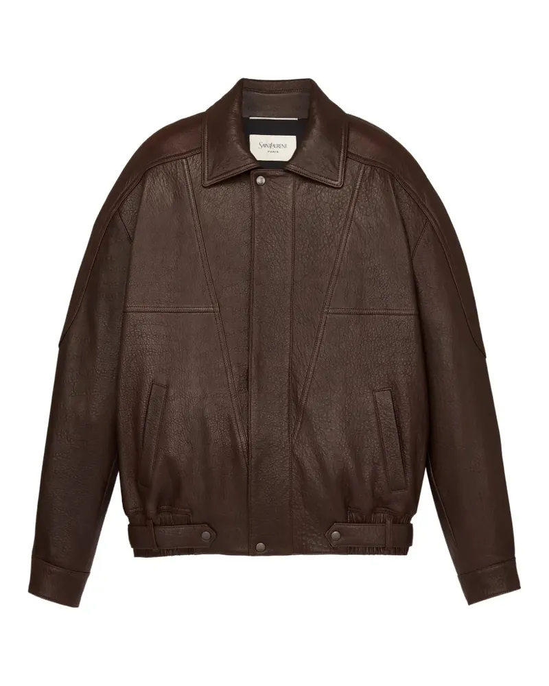 Saint Laurent panelled jacket - Braun Braun