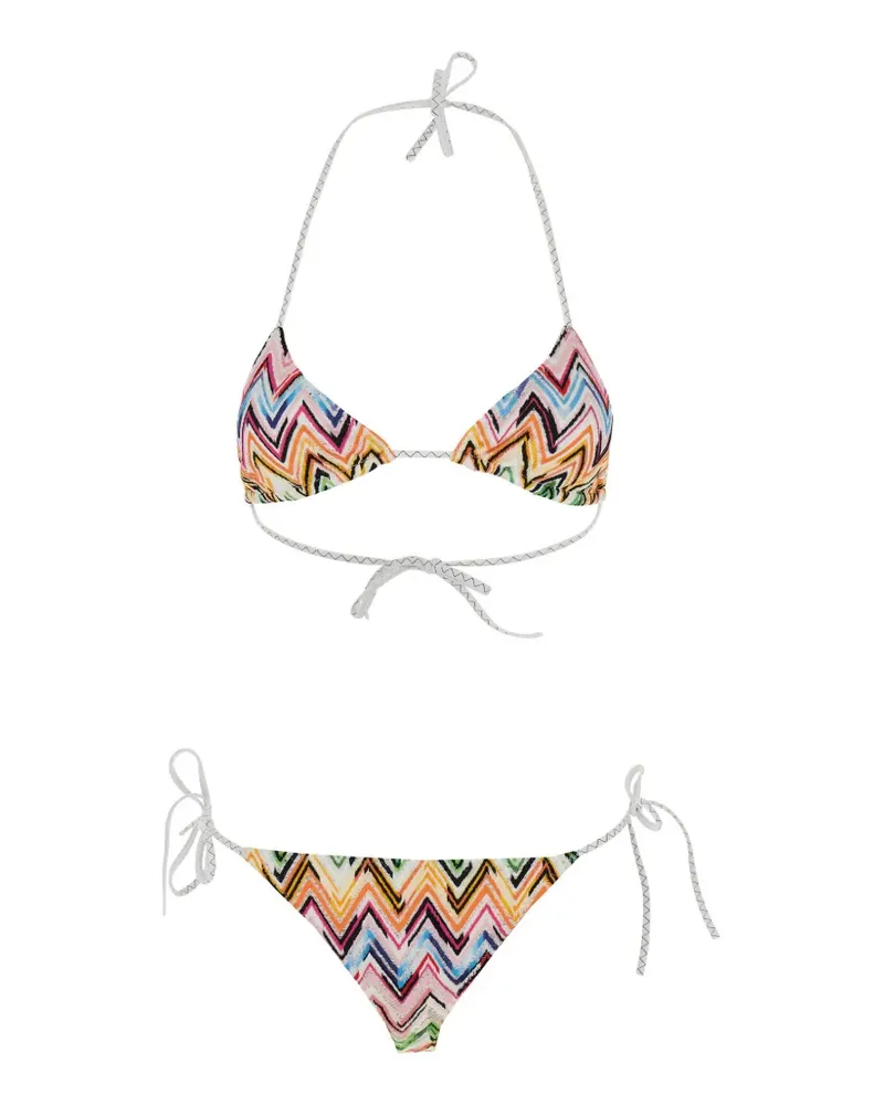 Missoni zigzag-pattern bikini set - Weiß Weiß