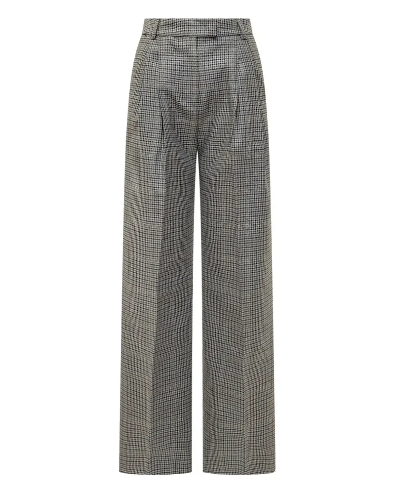 Des Phemmes Karierte Hose mit Bundfalten - Grau Grau