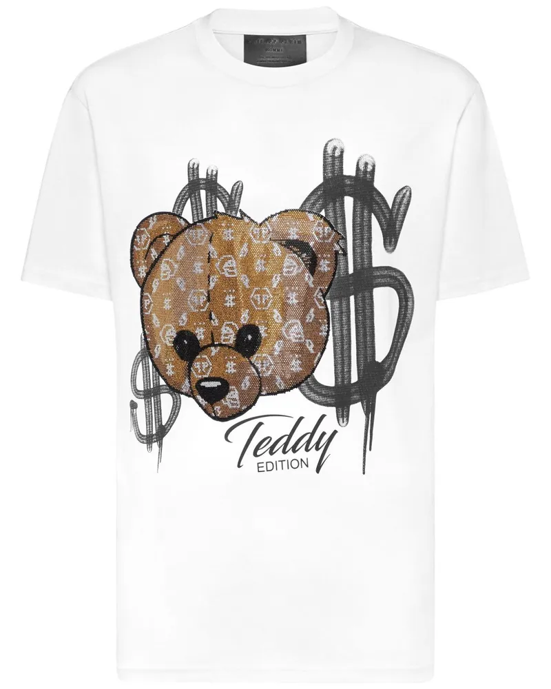 Philipp Plein Teddy T-Shirt - Weiß Weiß