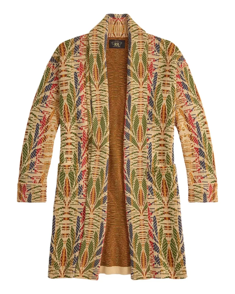 Ralph Lauren Cardigan mit Blattmuster - Nude Nude