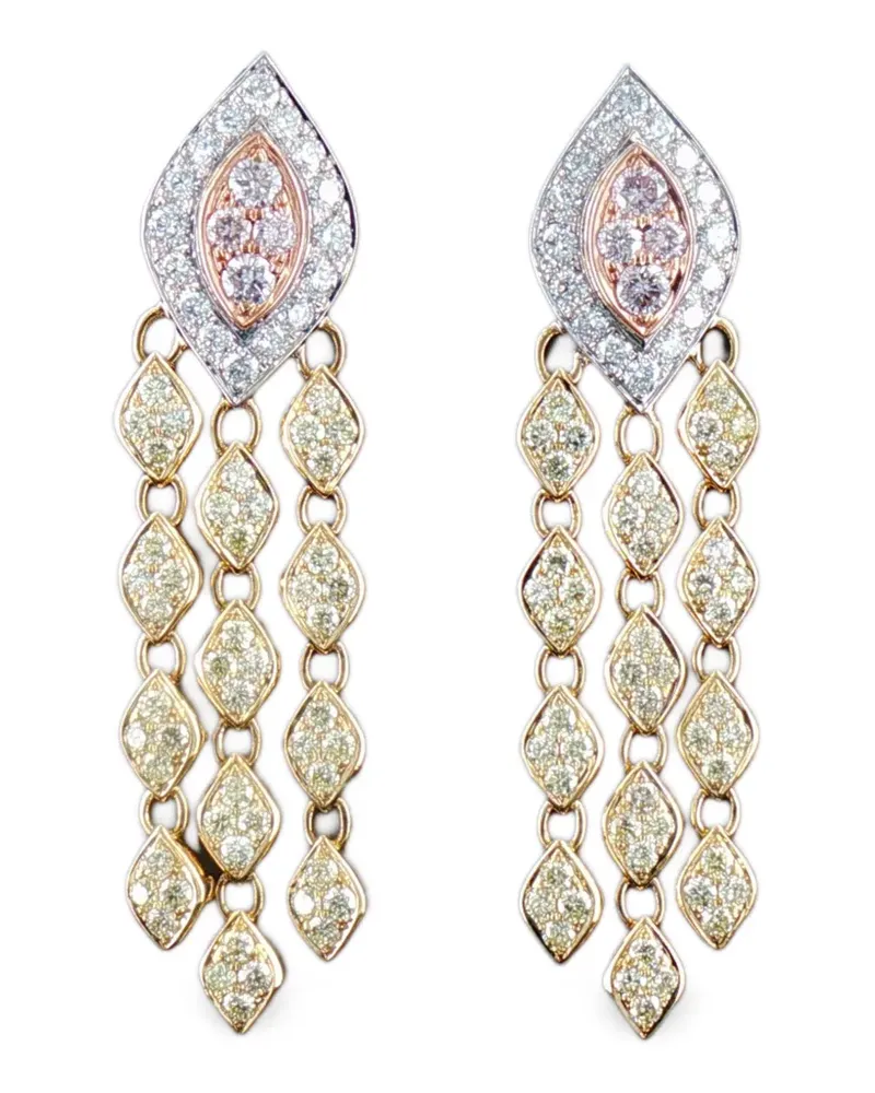 HYT Jewelry Rautenförmige Ohrringe - Gold Gold
