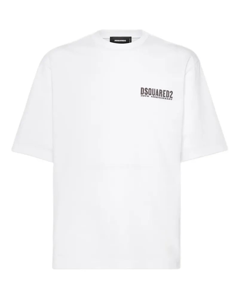 Dsquared2 T-Shirt mit Logo-Print - Weiß Weiß