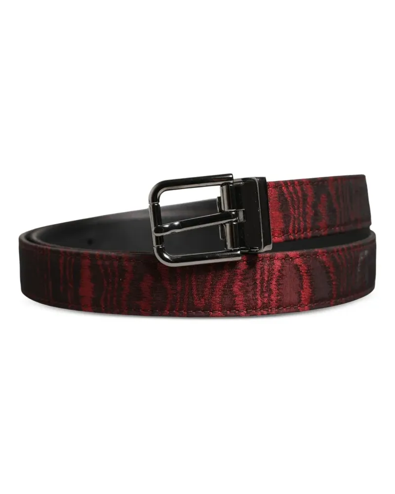 Dolce & Gabbana Gürtel mit Jacquard-Schnalle - Rot Rot