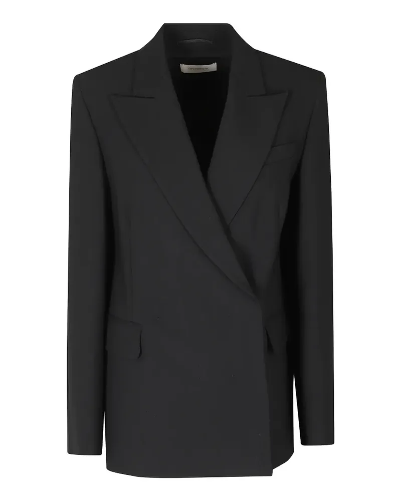 SPORTMAX peak-lapel double-breasted blazer - Schwarz Schwarz