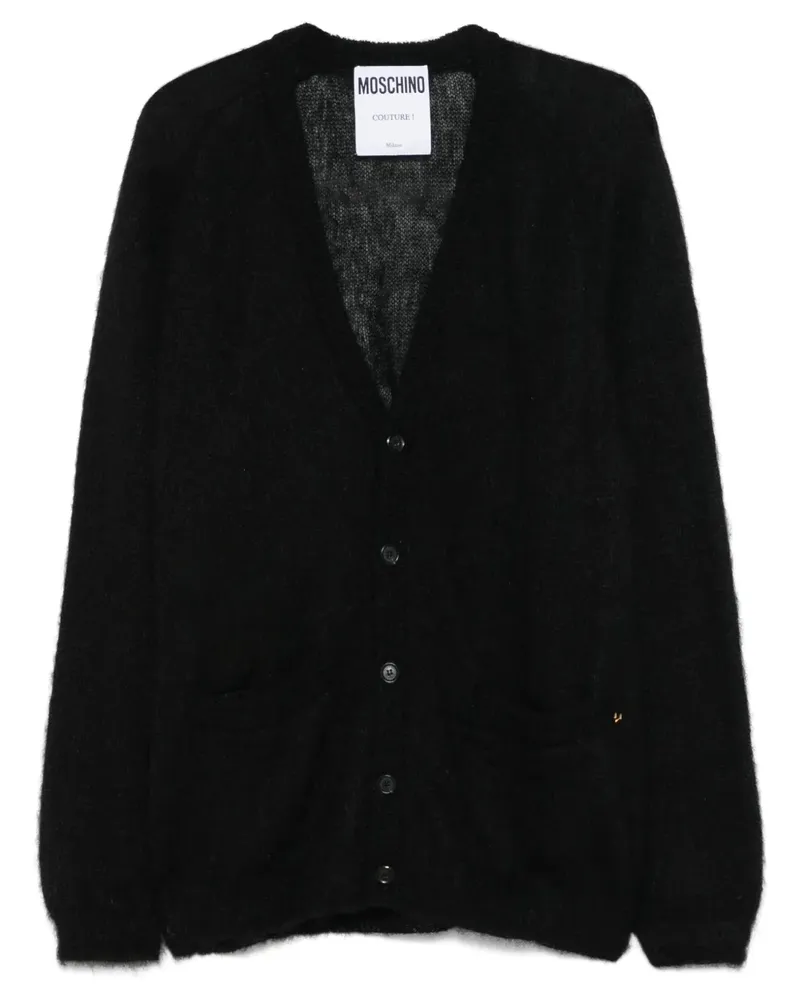 Moschino Cardigan mit V-Ausschnitt - Schwarz Schwarz