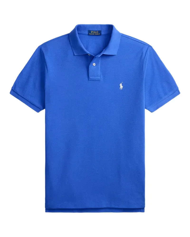 Ralph Lauren logo-embroidered piqué polo shirt - Blau Blau