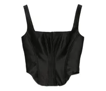 Korsett-Top - Schwarz