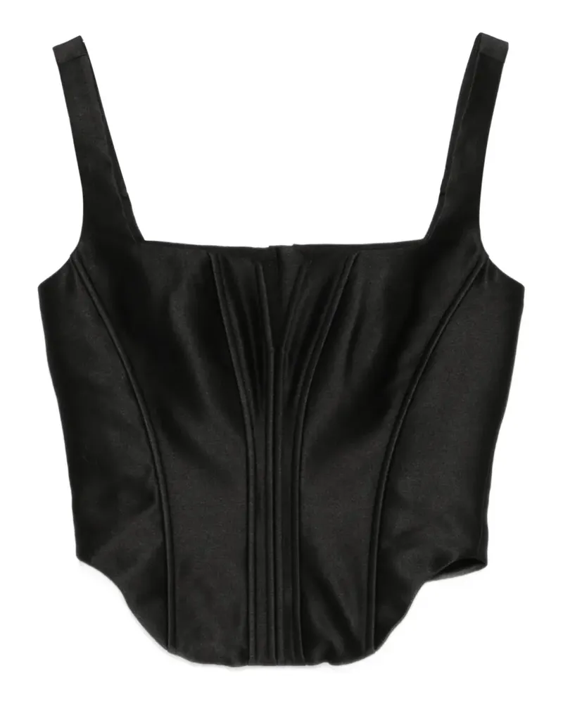 Self-Portrait Corsage mit V-Ausschnitt - Schwarz Schwarz